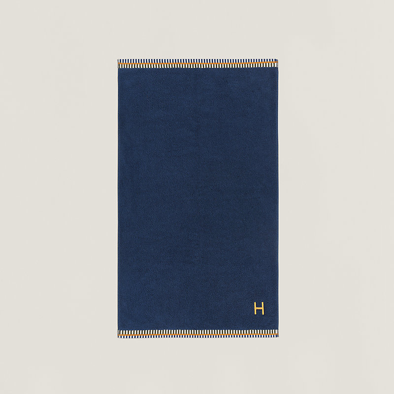 小物 HERMES SERVIETTE DE TOILETTE 55x100cm Serviette de toilette Vice Versa - Bleu | Hermès France